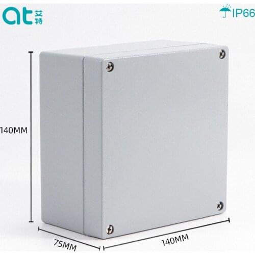 140*140*75MM IP66 Waterproof Die casting Aluminum Junction Box Metal Enclosure Case Custom Box for Circuit Breaker Wiring