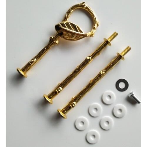 3 Tier Leaf Shape Cake Stand Afternoon Tea Wedding Plates Party Tableware New Bakeware for Tray Display Rack Cake Decor Tools