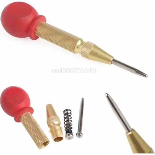5" Spring Loaded Automatic Center Pin Punch Hole Impact with Protective Sleeve High Quality