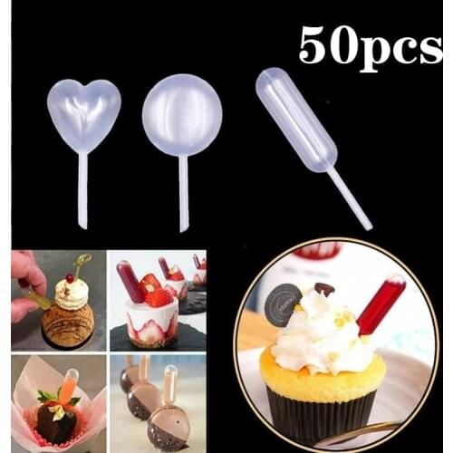 50pcs 4ml Sauce Droppers For Cupcakes Ice Cream Sauce Ketchup Pastries Macaron Stuffed Dispenser Mini Squeeze Transfer Pipettes