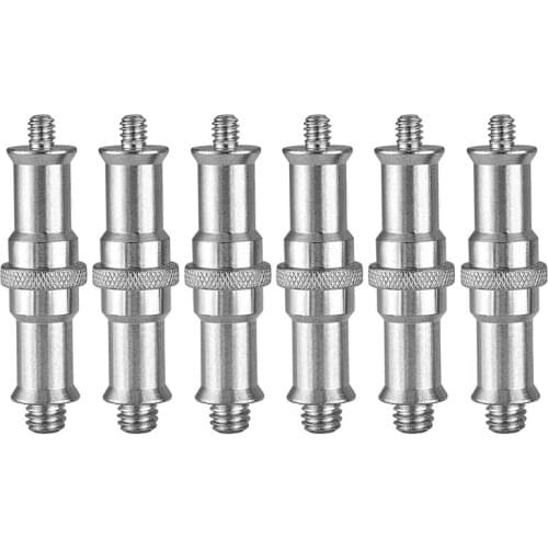 6PCS Metal Threaded Screw Adapter 1/4 inch to 3/8 inch Adapter Spigot Screw