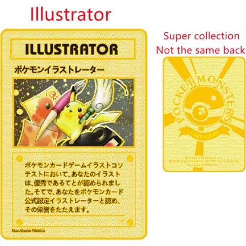 Anime Pokemon Card Pikachu Illustrator Super Collection Card Pokemon Game Battle Collection Card GX EX Vmax Toy Gift