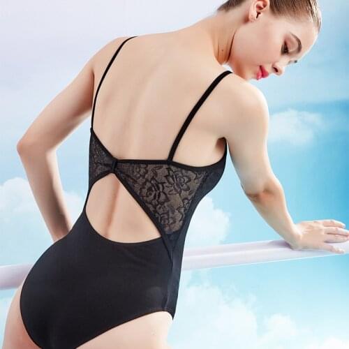 Ballet Leotards For Women Dance Costume Black Cotton Adult Ballerina Clothes Camisole Leotard Sexy Dance Wear 2020 New Swimsuit
