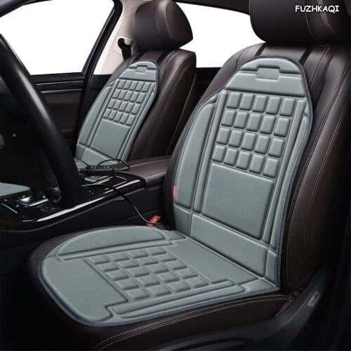 FUZHKAQI 12V Heated car seat cover For lada 2114 granta xray vesta sw cross kalina kalina accessories covers for vehicle seats