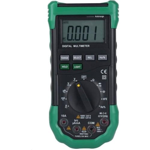 MS8268 Auto Range Digital Multimeter Full protection ac/dc ammeter voltmeter ohm Frequency electrical tester diode test