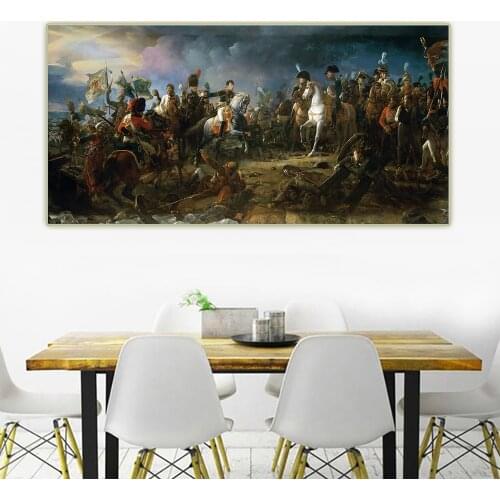 Citon Francois Gerard《The Battle of Austerlitz》Canvas Oil Painting Artwork Poster Picture Wall Decor Backdrop Home Decoration