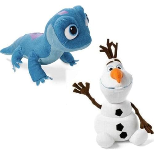 Disney Frozen 2 New Snowman Olaf Fire Lizard Fever Fire Elves Anna Elsa Plush Toy Stuffed Doll Princess Plush Doll For Kid Gifts