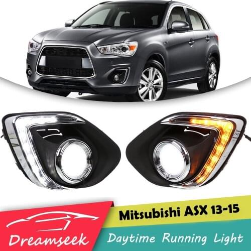 LED DRL For Mitsubishi ASX Outlander Sport 2013 2014 2015 Daytime Running Light With Turn Signal Lamp