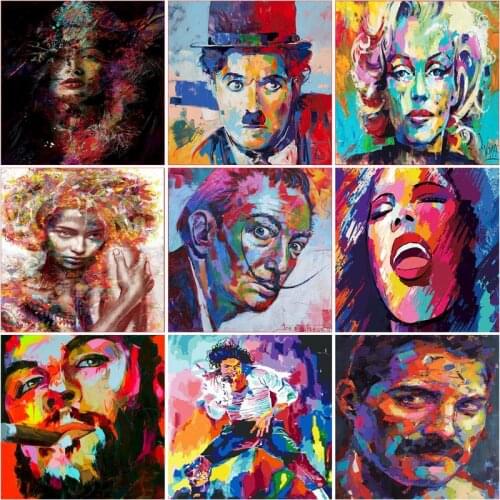 GATYZTORY Painting By Numbers For Adults Women DIY Framed acrylic paint by numbers on canvas Digital Painting Home Decoration