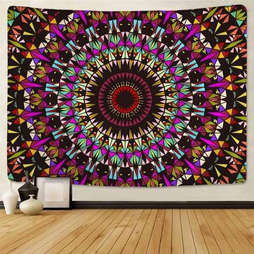 Mandalas Eye Tapestry Wall Hanging Psychedelic Witchcraft Divination Indian Travel Mattress Bohemian Home Decor