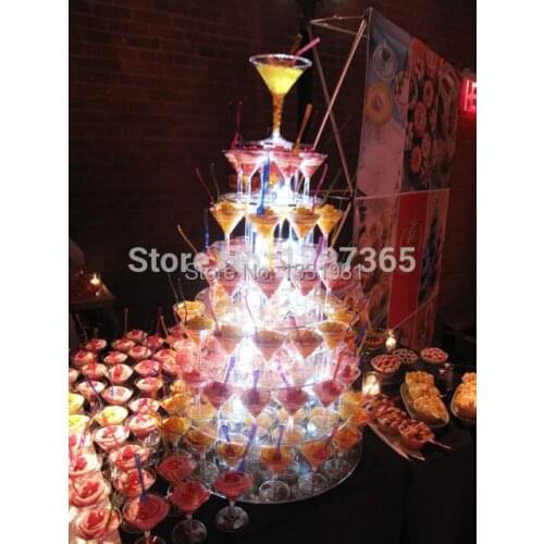 Hot !/cooking tools/ !Clear 7 Tier Round Acrylic Wedding Cake Display Stand Perspex Birthday Cupcake Stand