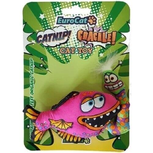 EuroCat Cat Toy Unbaited Pink Fish 400047310