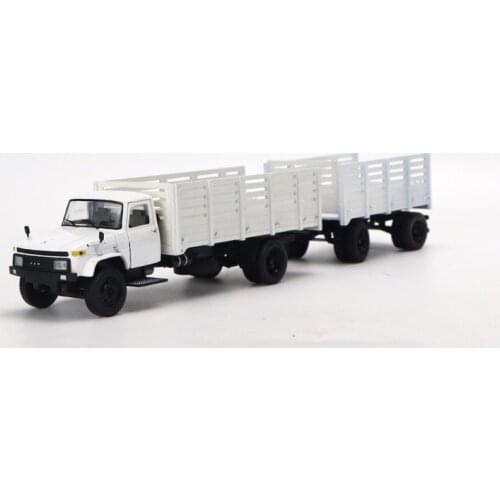 Diecast 1/50 Scale Double Trailer Container Transport Truck Simulation Car Gold Model Static Decoration Gift Toys for Boys