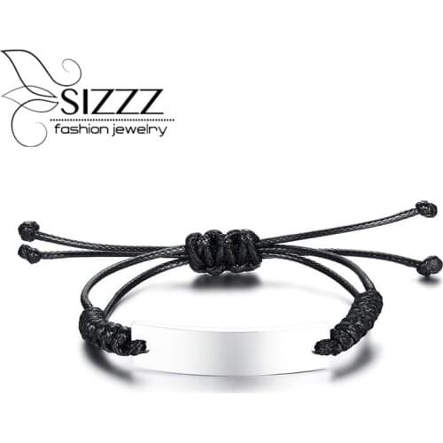 SIZZZ Fashion simple curved hand strap mens stainless steel bracelet&bangles
