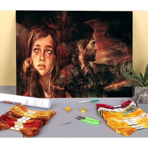 Portrait The Road Less Traveled Printed 11CT Cross Stitch Kit Embroidery DMC Threads Hobby Needlework Painting Gift