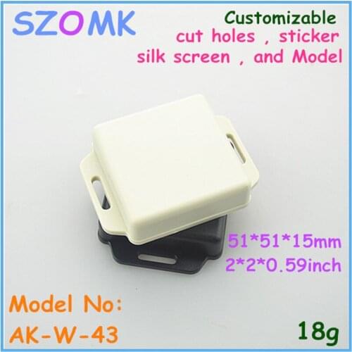 Wholesale plastic electric junction box (10 pcs) 51*51*15mm wall mount plastic enclosure abs project box plastic project box