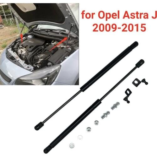 Front Hood Bonnet Gas Spring Strut Shock Damper Lift Support Bar For Opel Holden Astra J Vauxhall MK6 GTC 2009 - 2013 2014 2015