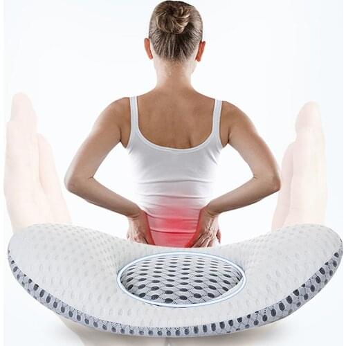 Leaf Shape Back Pillow With Buckwheat Sleep Pillow Bed Pregnancy Pillow Waist Support Lumbar Disc Herniation Protector Cushion