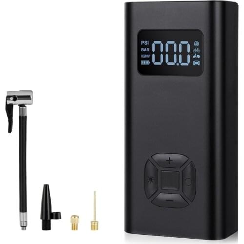 Portable Car Tire Inflator Air Pump 6500mAh Universal Vehicle Air Compressor