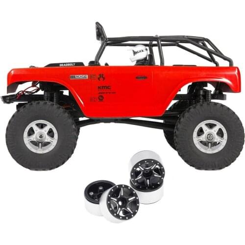 4WD drive remote control climbing car with lock-type tires aluminum alloy wheels for SPGCM 1/24 Axial SCX24 90081