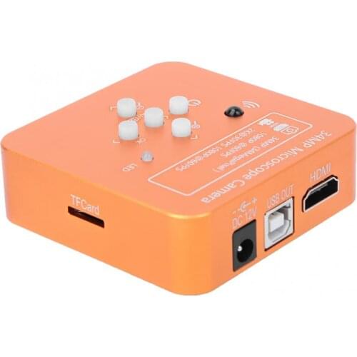 Professional 34MP Orange 2K 1080P HDMI Industrial Microscope Camera for Phone Repairing 100-240V Camera with HDMI USB2.0 Meter