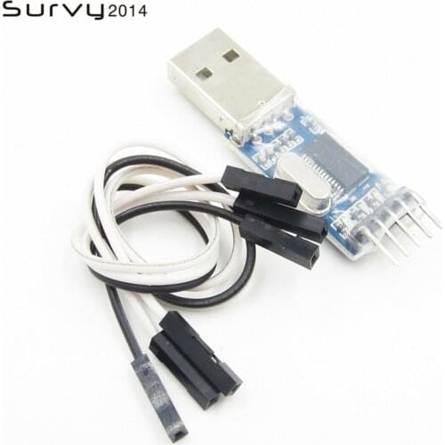 USB to TTL / USB-TTL / STC microcontroller programmer / PL2303 in nine upgrades plate with a transparent cover