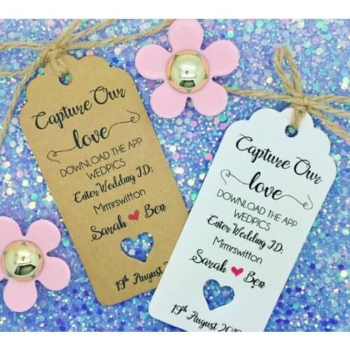 Custom capture our love Selfie Stick Instruction wedding thank you Gift Tags welcome Guest favors Labels birthday booking Cards