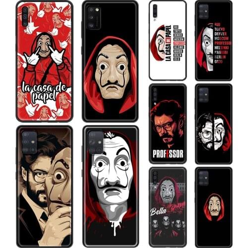 Phone Case for Samsung Galaxy A50 A70 A21S A01 A11 A12 A02S A21 A31 A41 A71 A51 Silicon Cover Shell Money Heist House Paper