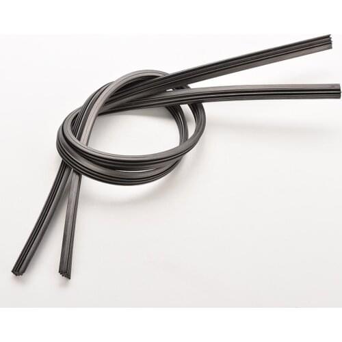 Auto Car Bus Rubber Universal Bracketless Frameless Windshield Wiper Wash Blade Refill Soft Replacement 6mm 26'' /24
