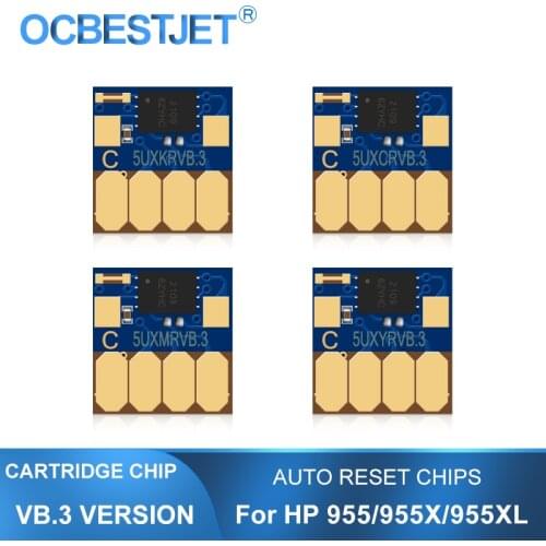 VB.2 Newest ARC Chip For HP 955 955X Auto Reset Chip For HP Officejet Pro 7740 8210 8710 8715 8720 8725 8730 8740 Permanent Chip