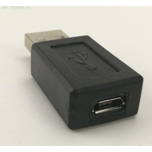 High Speed USB 2.0 Male To Micro USB Female Converter Connector Male To Female Adapter Classic Simple Design Black 100PCS