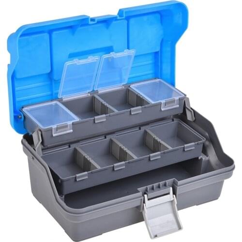 Fishing Lure Tool Box 27878 Fishing Gear Suitcase Bait Box Pesca Multi-Layer Big Space Take in Hooks Pins Bite Leads