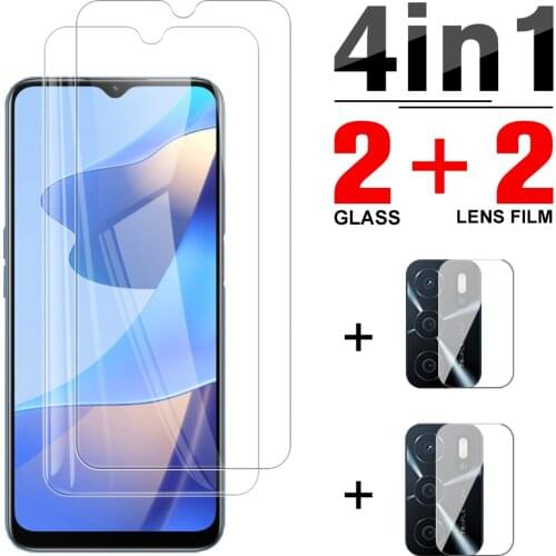 4in1 9D Protective Glass For OPPO A16 HD Temepred Glass Case For oppo A 16 A94 A74 A54 4G 5G oppoA16 Camera Lens Protective Film