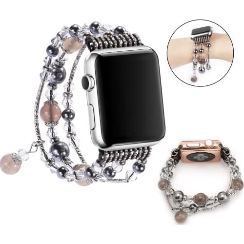 DIY handmade Women Jewelry watchstrap For Apple watch Series 5 4 3 2 1 , for iwatch 4 3 2 1 band 38mm 40mm 42mm 44mm watchband