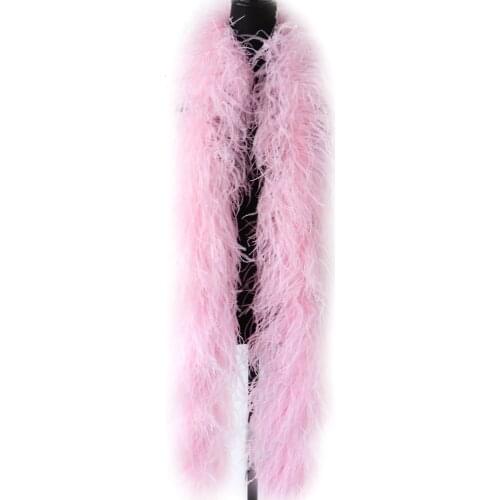 10 Ply Ostrich Feather Boa Colorful Stage Clothing Plumes Shawl for Party Dress Clothing Crafts Diy Decoration Plumas Accessory