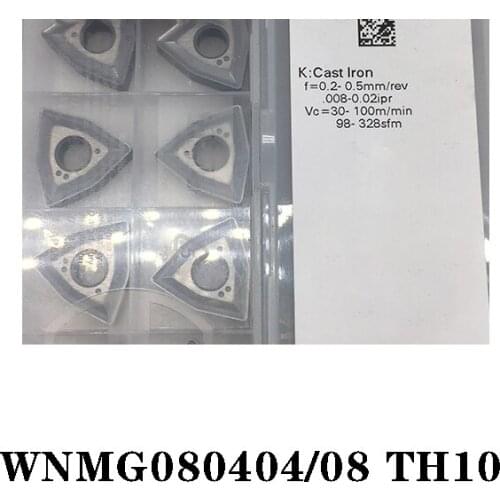 100% Original WNMG WNMG080404 TH10 WNMG080408 10pcs Carbide Insert CNC lathe Tool Imported From Japan Quality Assurance Durable