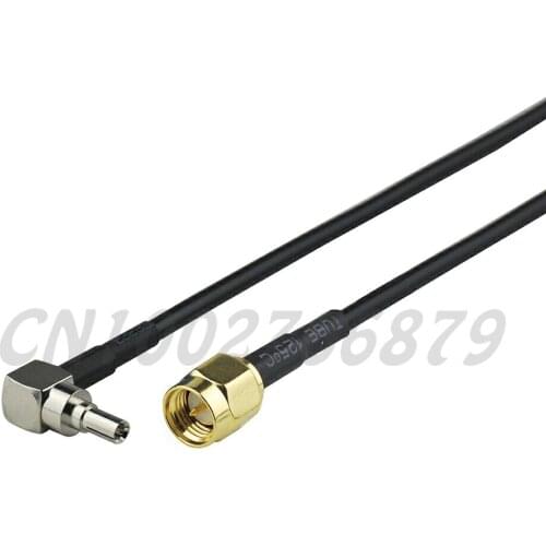 15cm RF CRC9 Plug Right Angle to SMA Plug Straight Pigtail Jumper Cable RG174 for Huawei USB modem 3G