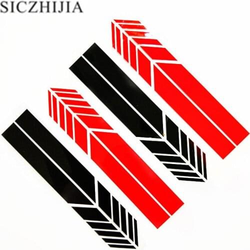 2 car rearview mirror stickers for Suzuki SX4 SWIFT Alto Liane Grand Vitara Jimny S-Cross