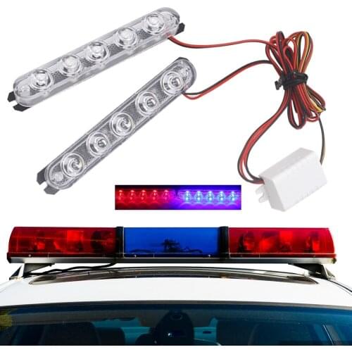 2Pcs/set Strobe Police Light 4 Styles Rear Tail Brake Stop Lamp 5/6 LED Car Truck Motorcycle Flashing Emergency Warning Lights