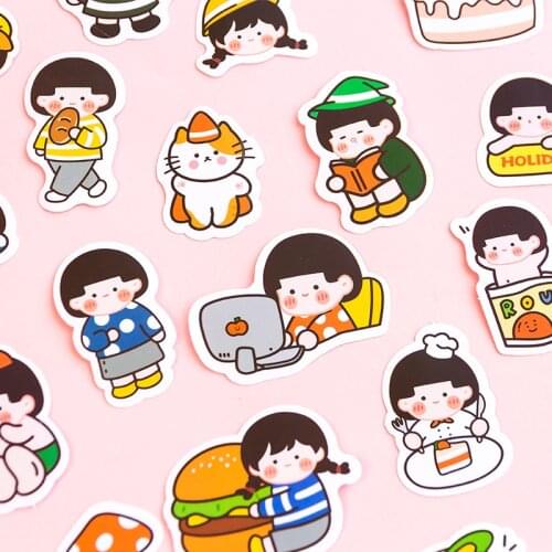 40pcs/pack Funny meatball Stickers Stickers Paper Stiker For Children On The Laptop Fridge Phone Skateboard Suitcase Stickers