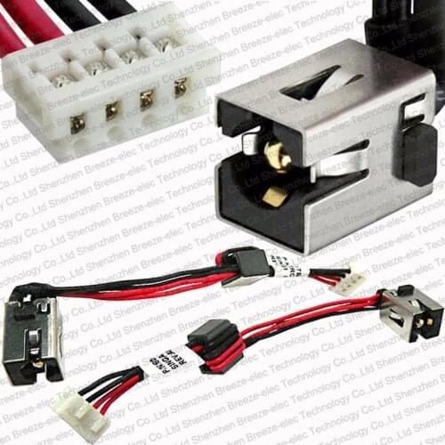 5 pieces/lot Original New Laptop DC Jack Power connector Cable socket wire for Toshiba Satellite C850 D C855 C855D 6017B0356001