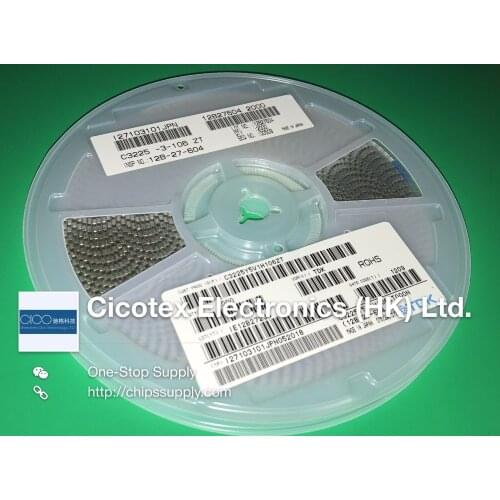 50pcs/lot C3225Y5V1H106ZT SMD1210 Capacitor CER 10UF 50V Y5V