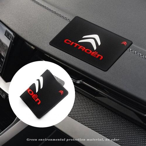 Car Logo Anti Slip Mat Phone Holder Non-Slip Mat Non Slip Pad for Citroen C5 C8 DS Xantia DS3 Auto Accessories Anti-Slide Mat