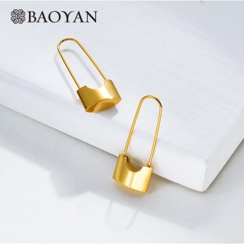 Серьги-гвоздики BAOYAN China At AliExpress