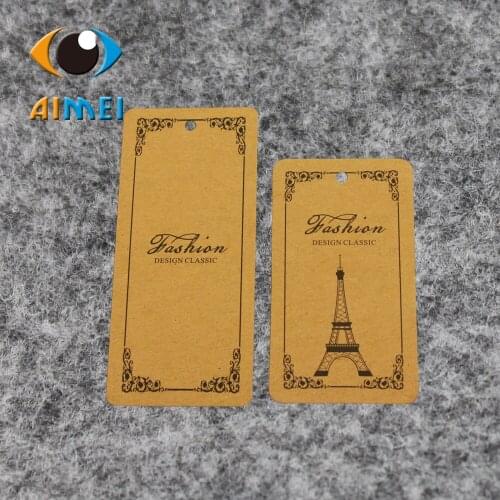 Free Shipping 100Pcs Brown Blank Kraft Paper Hang Tags for Gift Price List Paper Blank Card Hand Draw Swing Tags