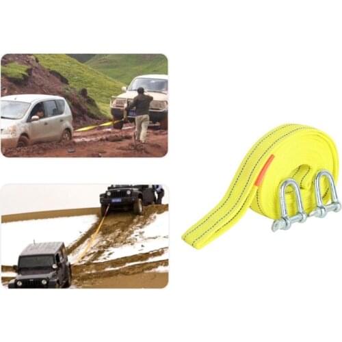 4m 5tons Car Van Tow Rope Hook Heavy Duty Road Recovery Pull Towing Strap Good New