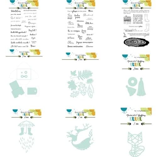 CH 2020 New Animal and Leaves Metal Cutting Dies or stamp For Scrapbooking Practice Hands-on DIY Album Decor Card Craft Dies