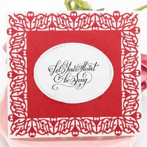 Background Frame Metal Cutting Dies Stencils for DIY Scrapbooking Decorative Embossing Paper Card Making Craft