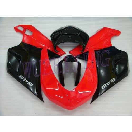 Full Body Kits for DUCATI 1098 2011 Full Body Kits 1198 2011 Red Black Bodywork 848 2007 - 2011