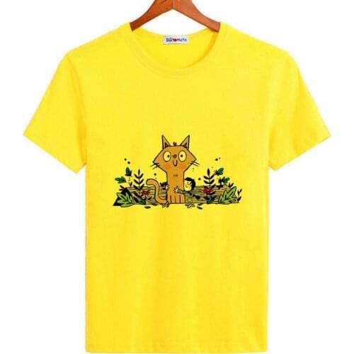 BGtomato cartoon cats tshirt new style cool cartoon tops cheap sale brand new casual t-shirt men fuuny shirts cheap sale